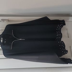 Pearl beaded black top